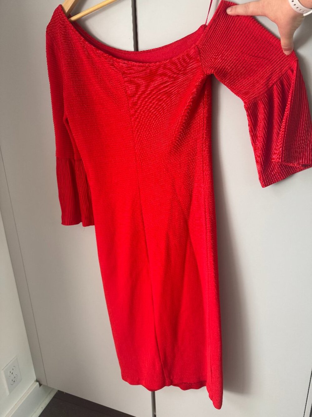 Trina Turk - Off the Shoulder Dress (Red) Size 10